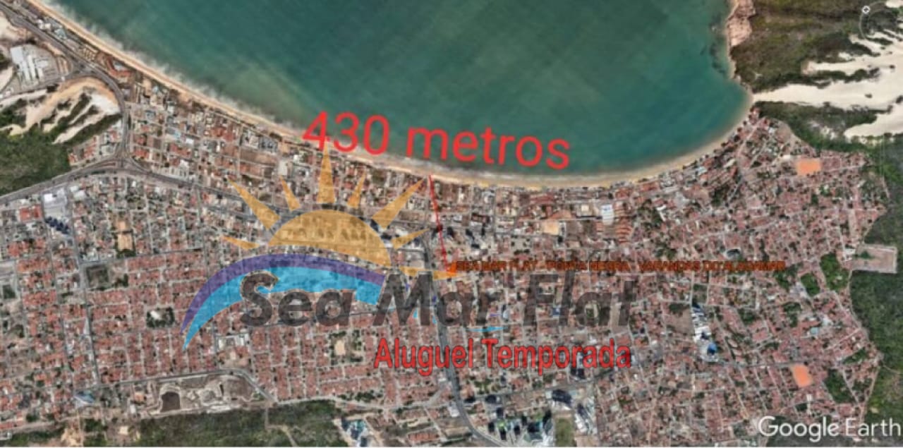 Localização com a distância até a praia